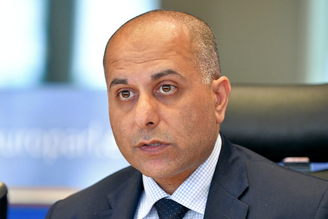 Sajjad Karim MEP in the International Trade Committee in the European Parliament, Brussels.