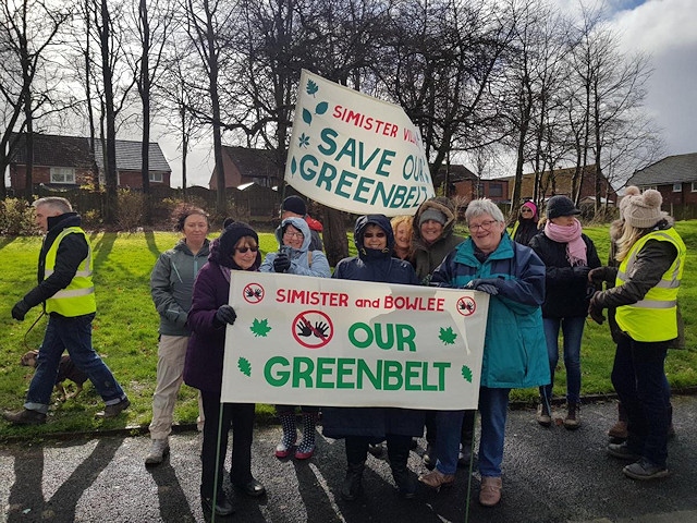 Save Simister and Bowlee greenbelt campaigners