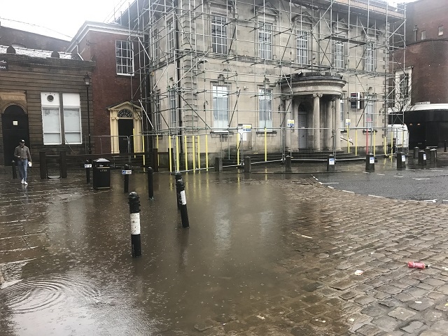 River Roch in Rochdale town centre flooding immanent