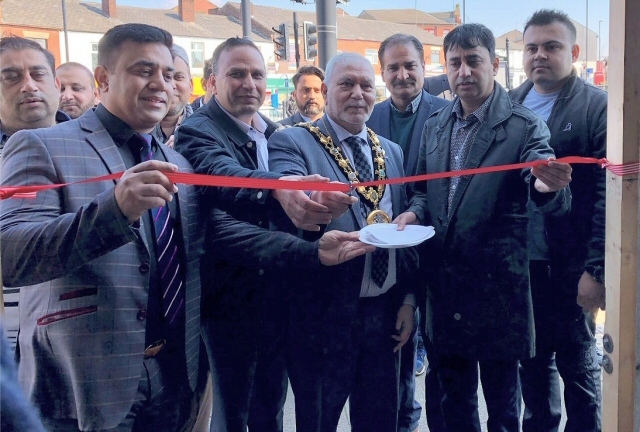 Mayor Mohammed Zaman officially opened Hackney Solutions new Rochdale office on Drake Street