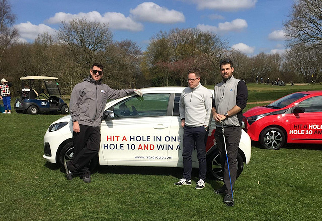 A car was offered as a prize for hitting a hole in one on hole 10