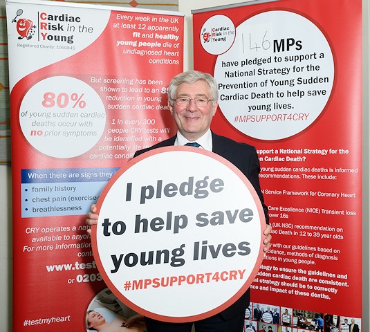 Tony Lloyd supporting Cardiac Risk in the Young (CRY)
