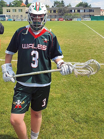 Josh Croney, of Rochdale Lacrosse Club, who is playing for Wales