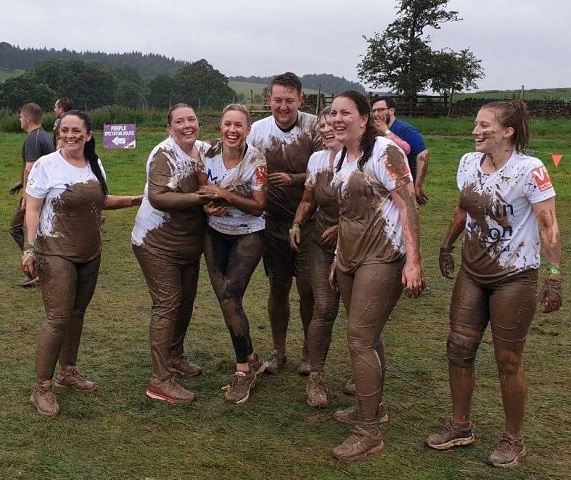 Staff from Makin Dixon Solicitors who took part in the Yorkshire Tough Mudder challenge 