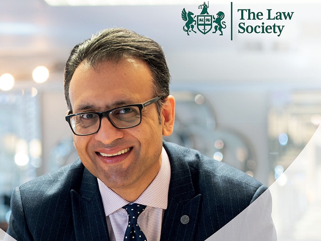Asad Shamim, a senior board adviser of Manchester-based firm JMR Solicitors, features in the Law Society's brand campaign