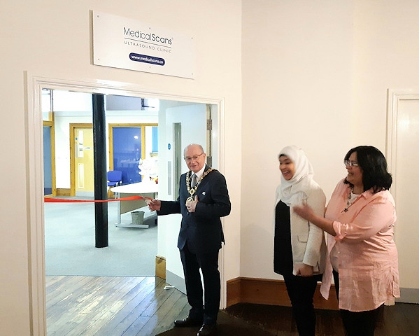 The opening of Medical Scans Limited at Blue Pit Mill