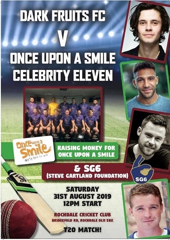  T20 celebrity cricket match at Rochdale Cricket Club on Saturday 31 August 