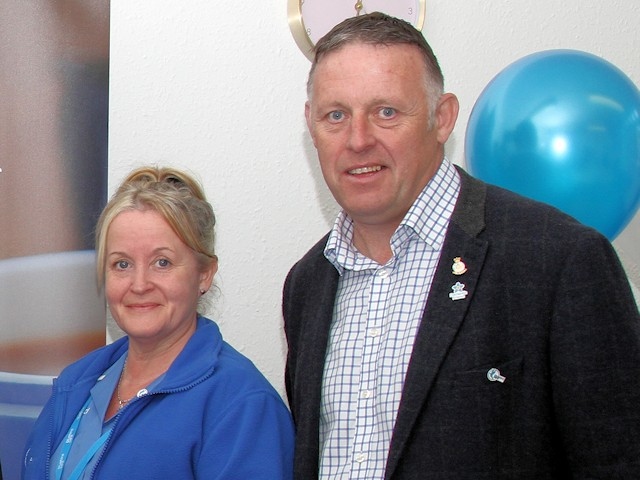 Beryl and John Keogh, owners of Bluebird Care Rochdale