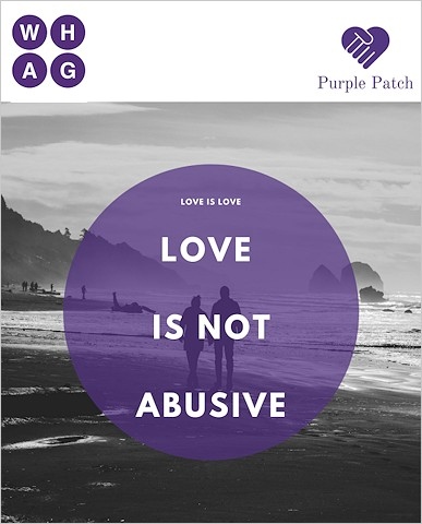 WHAG Purple Patch campaign poster
