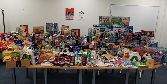 PDS donated over £1,000 worth of toys to Rochdale Council’s Giving Back Toy Appeal, over £400 worth of food to Rochdale Food Bank and raised £2,500 for Springhill Hospice