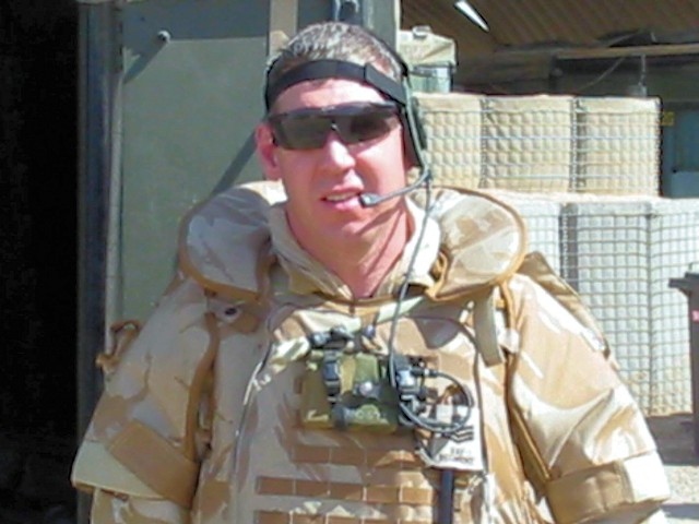 Brad Daniel as a paratrooper with II Squadron RAF Regiment