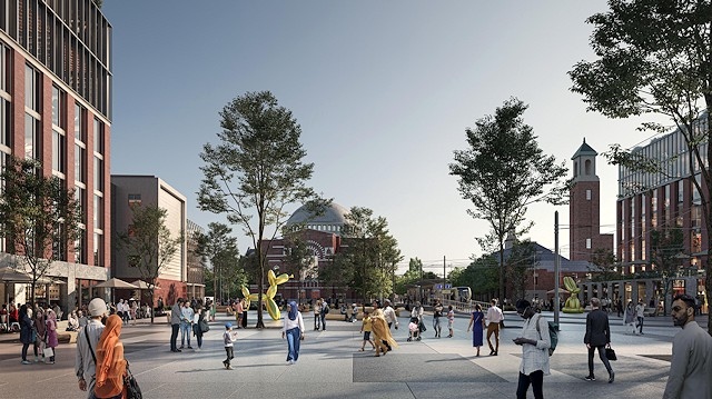 The proposals include a new public square at Rochdale railway station