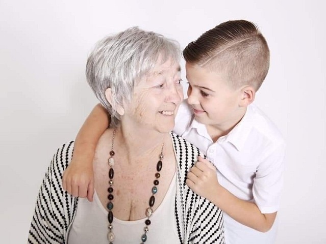 Linda Philips with grandson Archie