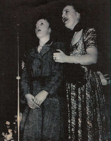 Jean Chadwick performing with Gracie Fields