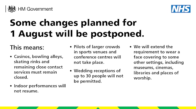Changes planned for 1 August now postponed