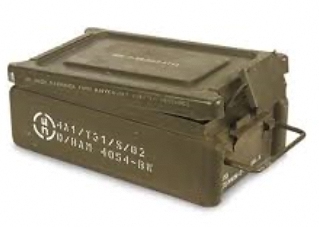 The Talunex was being stored in a grey aluminium box similar to this one