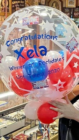 Xela's bespoke balloon from Perfect Balloons