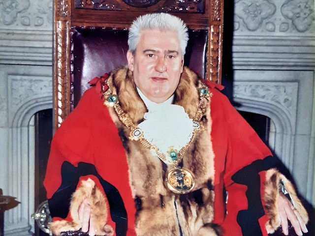 Allan Whitehead pictured in 1987 during his mayoral term