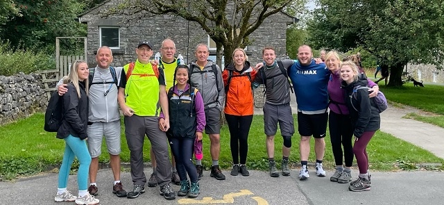 Twelve members of staff completed the Yorkshire Three Peaks