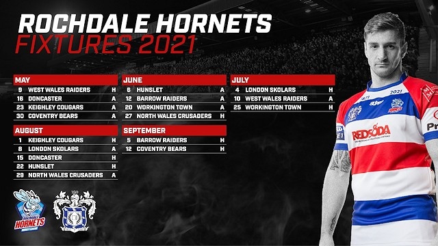 Rochdale Hornets fixtures for 2021