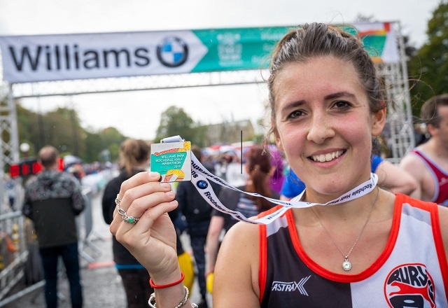 Sarah Thomas - first female in Williams BMW Rochdale Half Marathon 2019. The popular event returns on Sunday 3 October