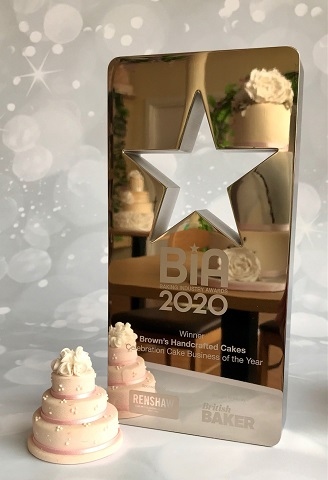 Brown's won the title of Cake Celebration Business of the Year at the National Baking Industry Awards 2021