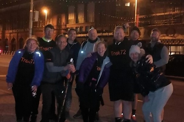 The Trek72 team in Blackpool
