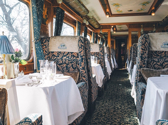 Northern Belle train carriages