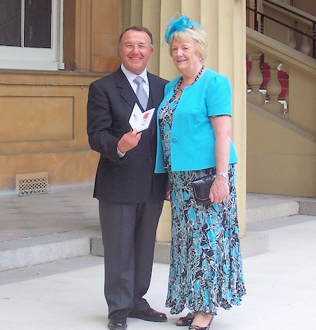 Ken Davies with his wife Joan