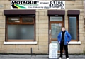 Motaquip Rochdale Manager, Alec Schofield, outside his business on Richard Street