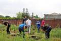 Community gardening at Falinge Park Community Hub on Saturday
