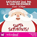 Santa Claus will be on his grand throne in The Wheatsheaf Shopping Centre on 2, 9 and 16 December