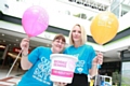 Rochdale Exchange’s cleaning supervisor Liz Hogan and Centre Administrator Emma Grady celebrate their fundraising success as part of One Great Day