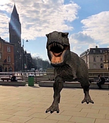 DinoDale: bring an augmented reality T-Rex to life right before your very eyes