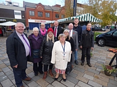 Middleton councillors at the market
