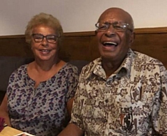 Mike Ratu with his wife Anne