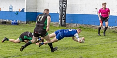 Harry Ratcliffe diving over to score last week