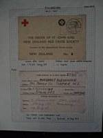 NZ Red CRoss POW Reply card