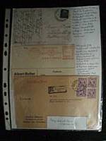 German Postal histpory, meter mark and reg cover