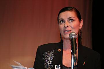 Lisa Stansfield - President of Rochdale Youth Orchestra at the Christmas Spectacular