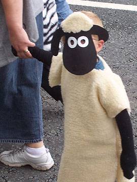 Shaun the Sheep joined in the carnival