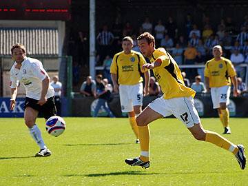 Glenn Murray lines up a speculative long range volley