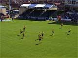 The Rochdale players on the pitch before kick off