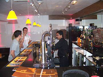 The main bar area at the restaurant