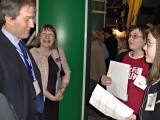 Students quiz the Shadow Minister for Transport, Owen Paterson MP 