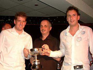 Division 1 Winners: Gallows - C Hill and C Ainley. Presented by Rob Mills.