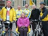 Louis Blank (centre) with David Geldard, David Hall, Danny Griffiths, Councillor Gregory Couzens and Councillor Ann Metcalfe 