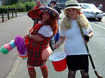 Fundraisers in fancy dress