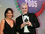 Iain Johnstone of Zen receiving award from Ginny Buckley