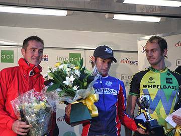 The support race podium finishers: Graeme Goulding, John Murphy & Dave Haygarth